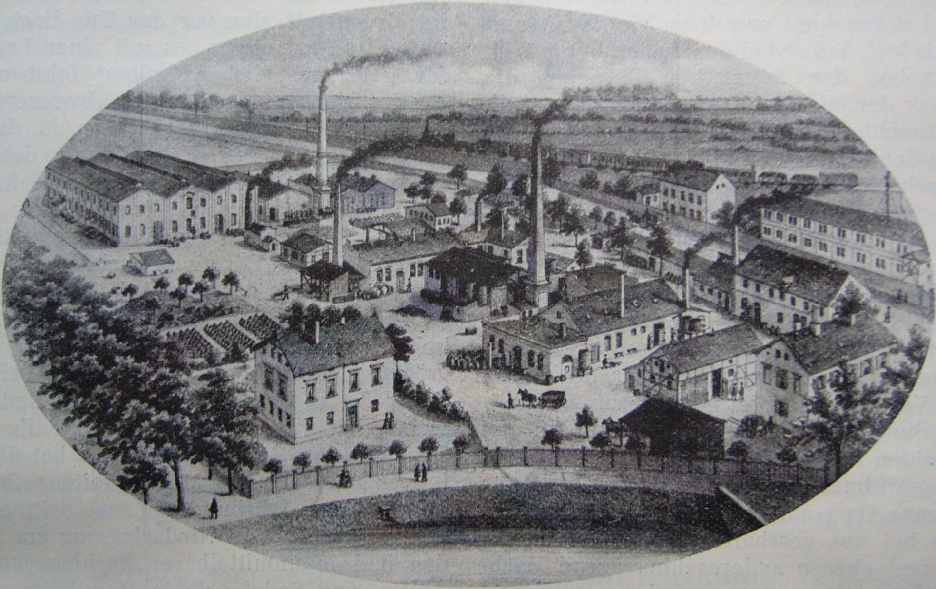 Agfa-Fabrik Rummelsburg, 1877. Source: Wikimedia, public domain